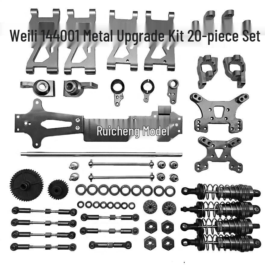 Weili RC Car Metal Upgrade Kit for Models 144010, 144002, 144001