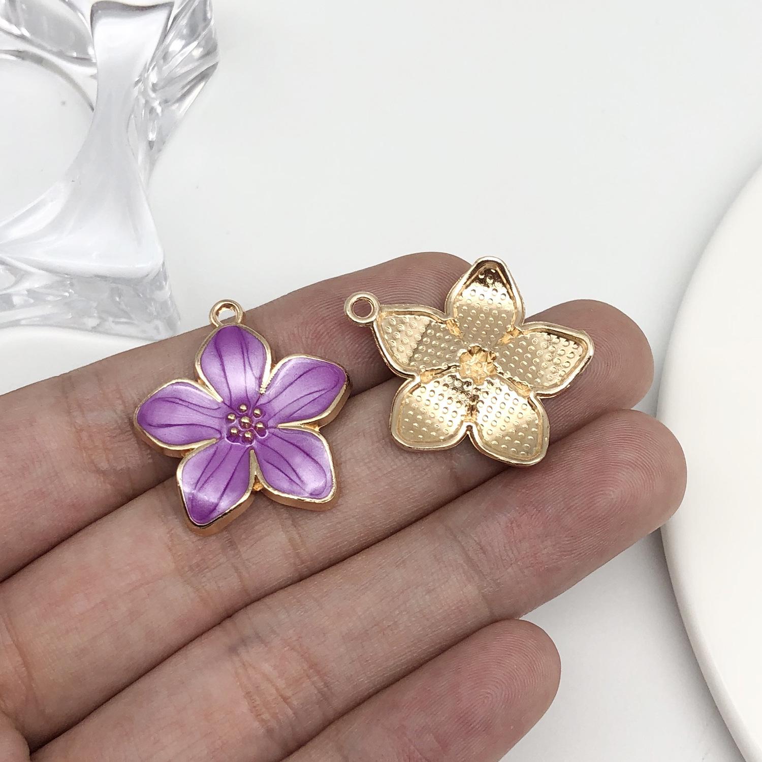 

Набор из 5 стилей подвески-брелока из сплава с цветком вишни и серег: Милые аксессуары для бижутерии своими руками для женщин