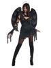 Black Angel Cosplay Costume Ghost Bride Halloween Outfit Dark Witch Dress Evil Zombie Gothic Women's Role Play Clothing
