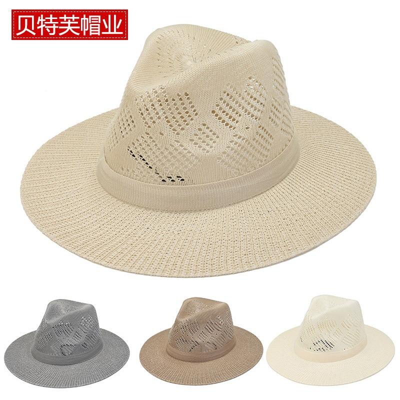 Zylinder für Herren, Sommer, Schirm, atmungsaktiv, modisch, lässig, Sonnenschutzhut, Sonnenschirm, Fischerhut