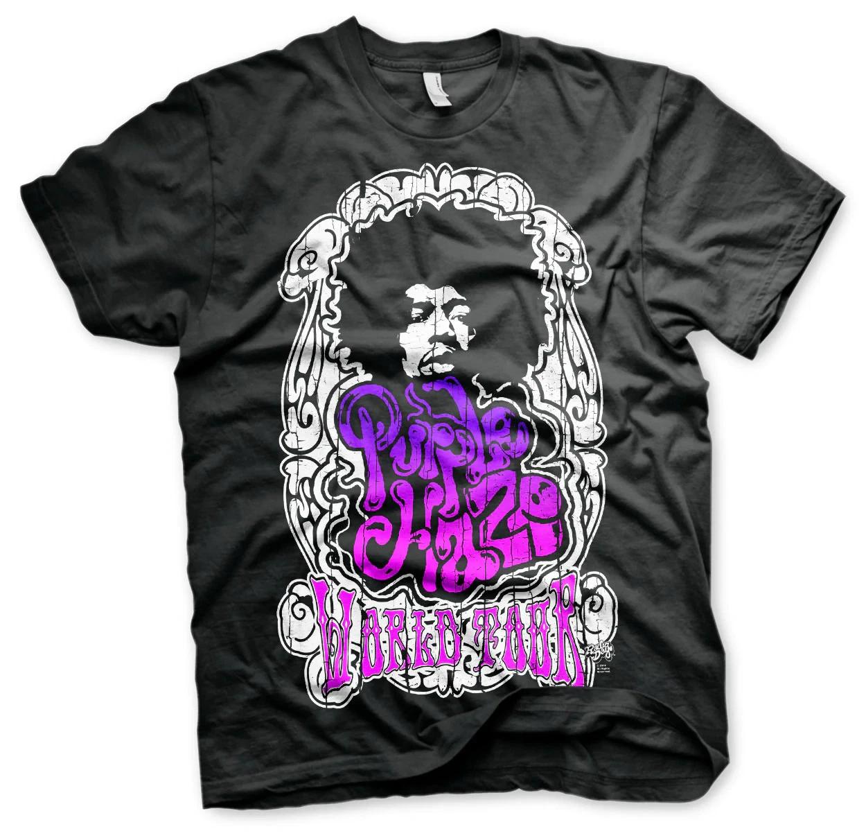 Jimi Hendrix Purple Haze World Tour Official Mens T-Shirt S