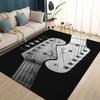 3D Retro Fender Logo Guitar Instruments Music Carpet Rug for Living Room Bedroom Home Sofa Decoration,kids Non-slip Floor Mat
