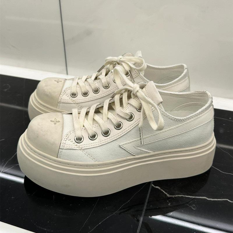 SMFK Cross Flower Women`s White Canvas