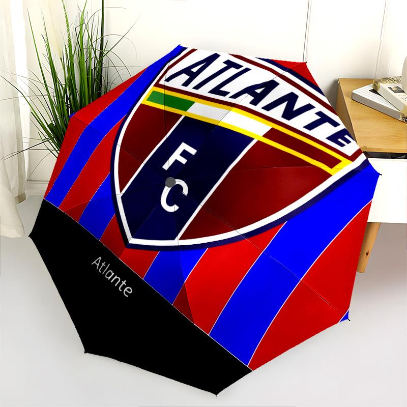 Atlante FC  Pattern, Automatic Folding Umbrella, Portable and Foldable Design, 8 Ribs, a Christmas or Birthday Gift.