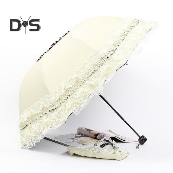 Spitzen-Taschenschirm, tragbar, Sonnenschutz, UV-Schutz, winddicht, leicht, wasserdicht, für Reisen, Mini-Sonnenschirm, Regenschirm, Taschenschirm