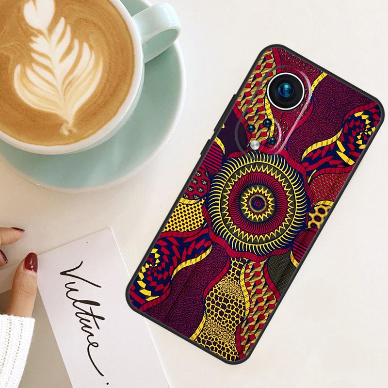 

African Style Fabric Print For Huawei P40 P20 P30 P60 Pro Nova 5T 9 P Smart Honor Magic5 Lite 50 70 90 X8 X8a X9a Case Huawei P30 Lite