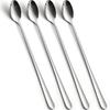 Stainless Steel Long Handle Iced Tea Spoons, Stirring Spoon, Ice Cream Spoon, 8.78-Inch/22.M Long Teaspoons for Stirring Coffee, Mixing Cocktail,