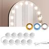 Lampadine staccabili a LED Lampada per specchio per trucco professionale Alimentazione USB Luce per specchio cosmetico Luci per toletta da toeletta Hollywood