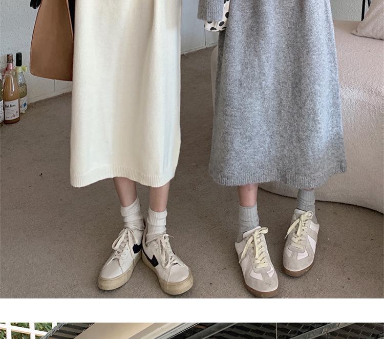 Women's Loose Hooded Knit Dress - Long-Sleeved, Autumn/Winter Style, Ideal as Inner Layer with Coat