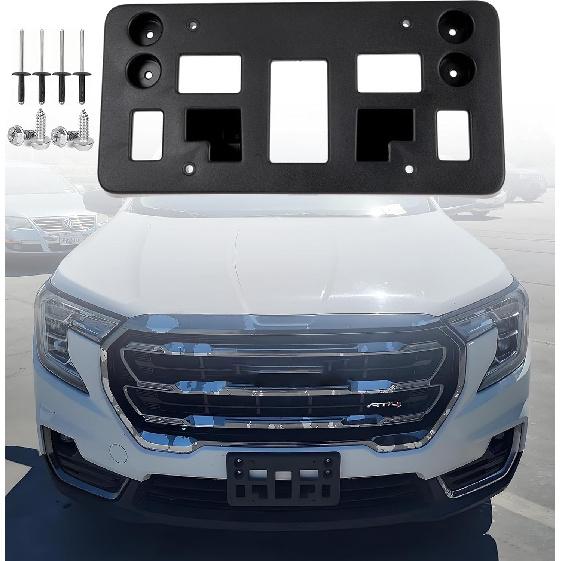 FASTCHE Kennzeichenhalter Rahmen Halterung für Stoßstange Vorne Kompatibel mit 2022 2023 2024 GMC Terrain Ersetzen # GM1068248 84406676
