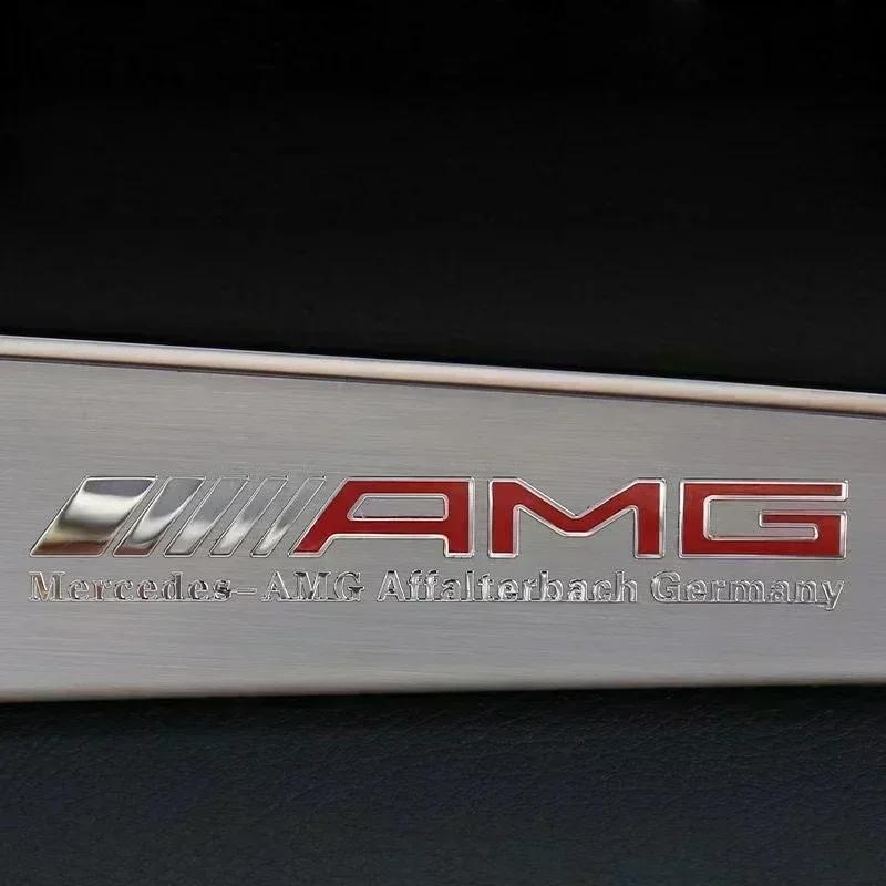 

1.5x9cm For Mercedes Benz AMG W212 W204 W211W168 W213 W205 W210 W124 Metal emblem Auto Decor Decals Car Window Wiper Stickers