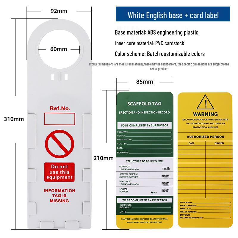 Scaffold Site Safety Overhaul: Fire Extinguisher Inspection and Warning Label Tag