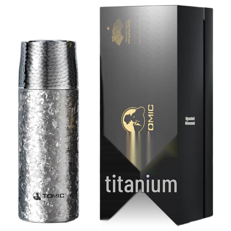 TOMIC TW60191Ti Pure Titanium Insulated Tea Infuser Bottle