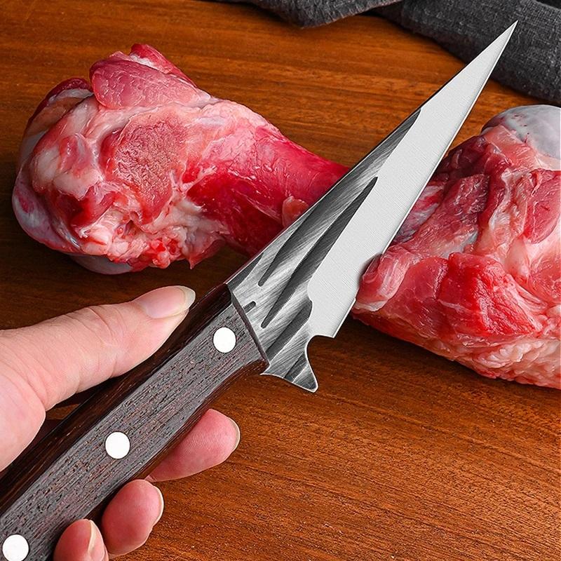Handmade Forged Stainless Steel Kitchen Knife Fish Knives Boning Knife Meat Cleaver Fruit Vegetable Cutter