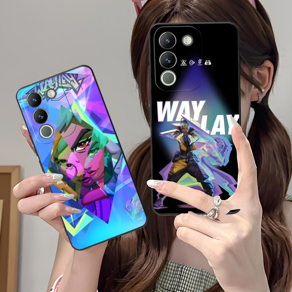 Valo Waylay Phone Case for VIVO V60 V50 V40 V30 V29 V27 V25 V23 Pro Lite 5G Soft TPU Shockproof Cover