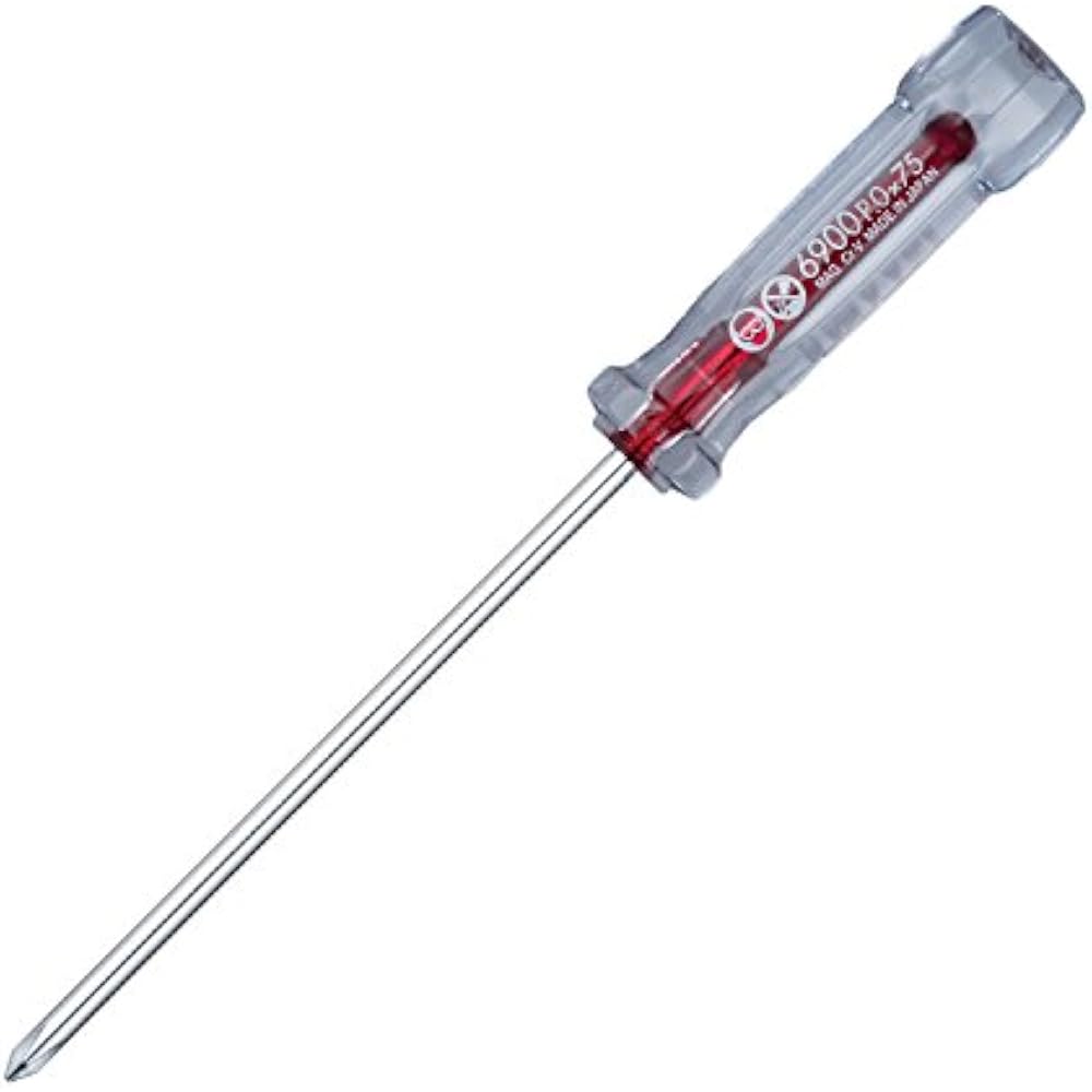 VESSEL (VESSEL) Crystaline Screwdriver (Precision Type) +0 x 75 6900