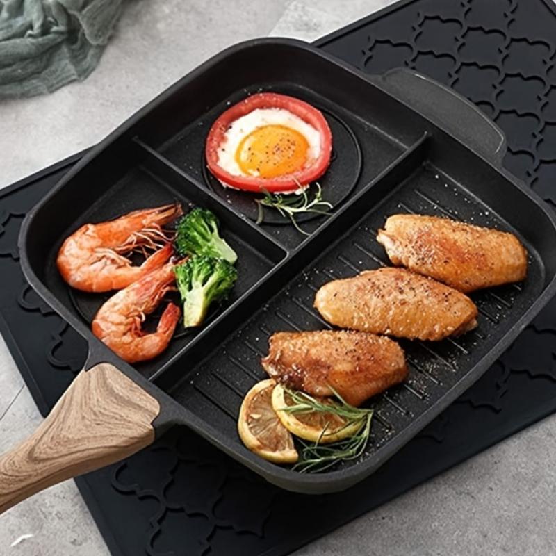 Silicone Drying Mats For Kitchen Counter Eco-Friendly Non-Slip Easy To Clean Heat Resistant Mat-Kitchen Gadgets Kitchen