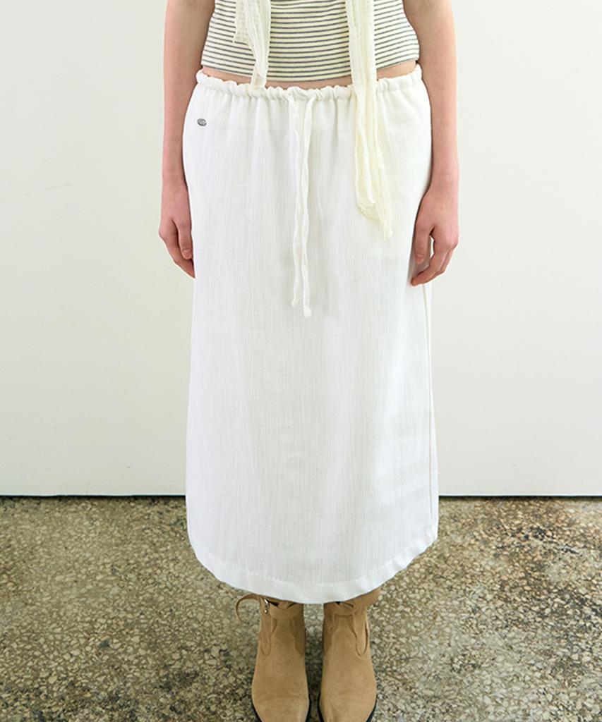 Wimenong Lea Slub-Cotton Long Skirts