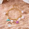 Tassel Metal Gold Bracelet Pearl Bohemian Beach Jewelry Retro Shell Starfish Bracelet  Women