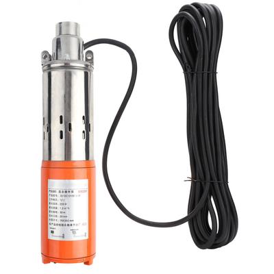 1   Bomba de Parafuso CC 12V1.2m30m de Alta Elevação Submersível para Água em Aço Inoxidável Aço Fundido