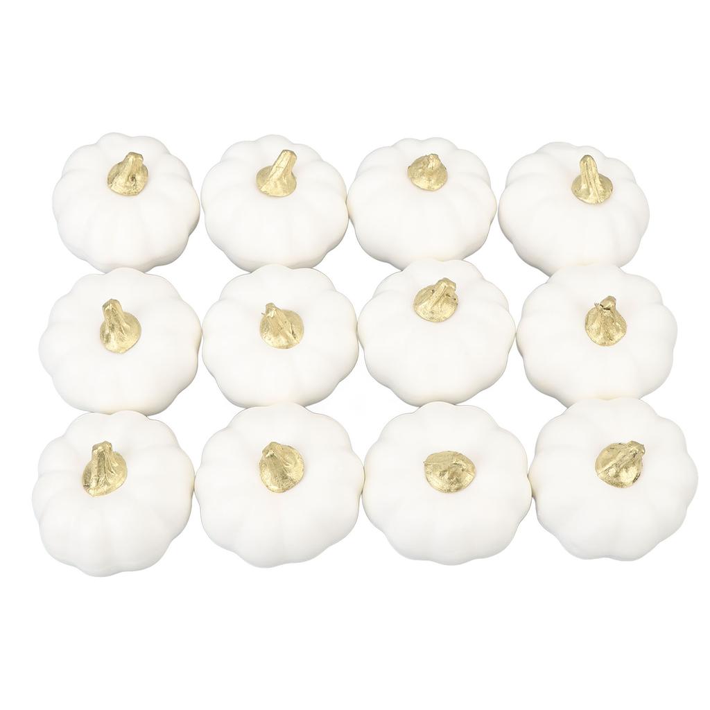 12pcs Foam Pumpkin Decorations Fake Foam Pumpkin Decor Autumn Decorative Pumpkin for Nail Art