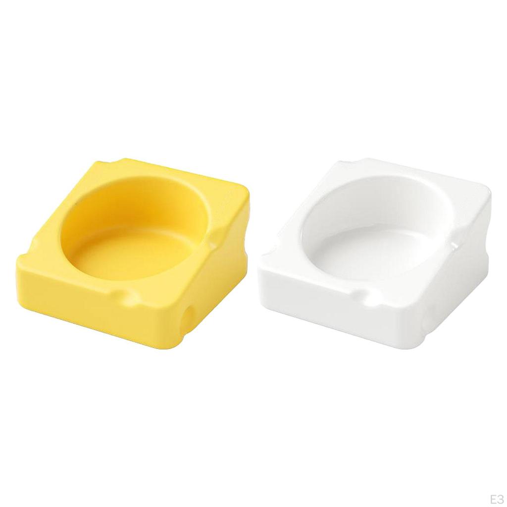 Compact Hamster Food Dish - Sturdy Ceramic Feeding Bowl for Small Pets