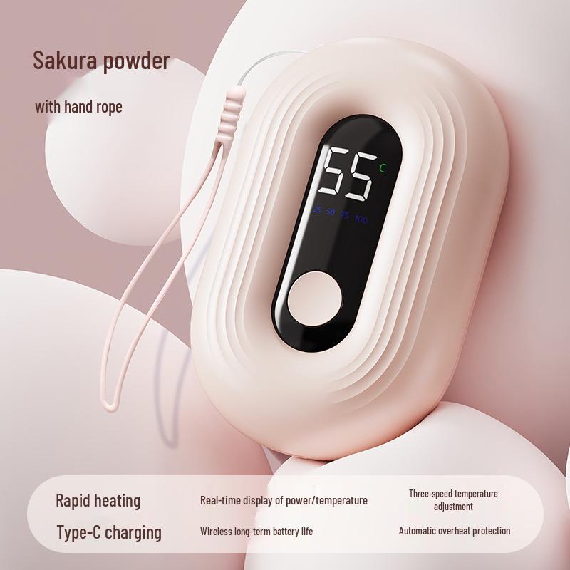 USB Rechargeable Baby Hand Warmer with Three-Level Digital Display and Customizable Logo