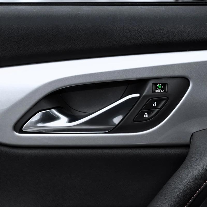 10 Stück Auto 3D Epoxidharz Emblem Innenraum Aufkleber Auto Zubehör Für Skoda Octavia Kodiaq Fabia Superb Karoq Yeti Rapid VRS xknz73