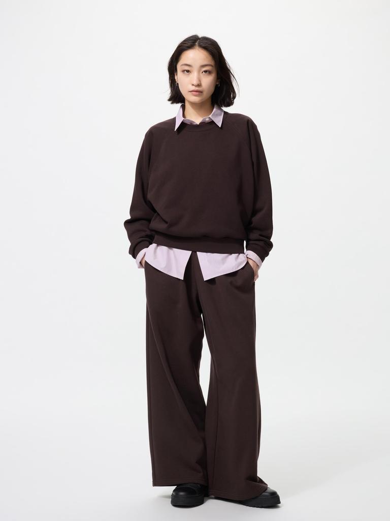 Uniqlo Sweat Wide Pants Short Length Model