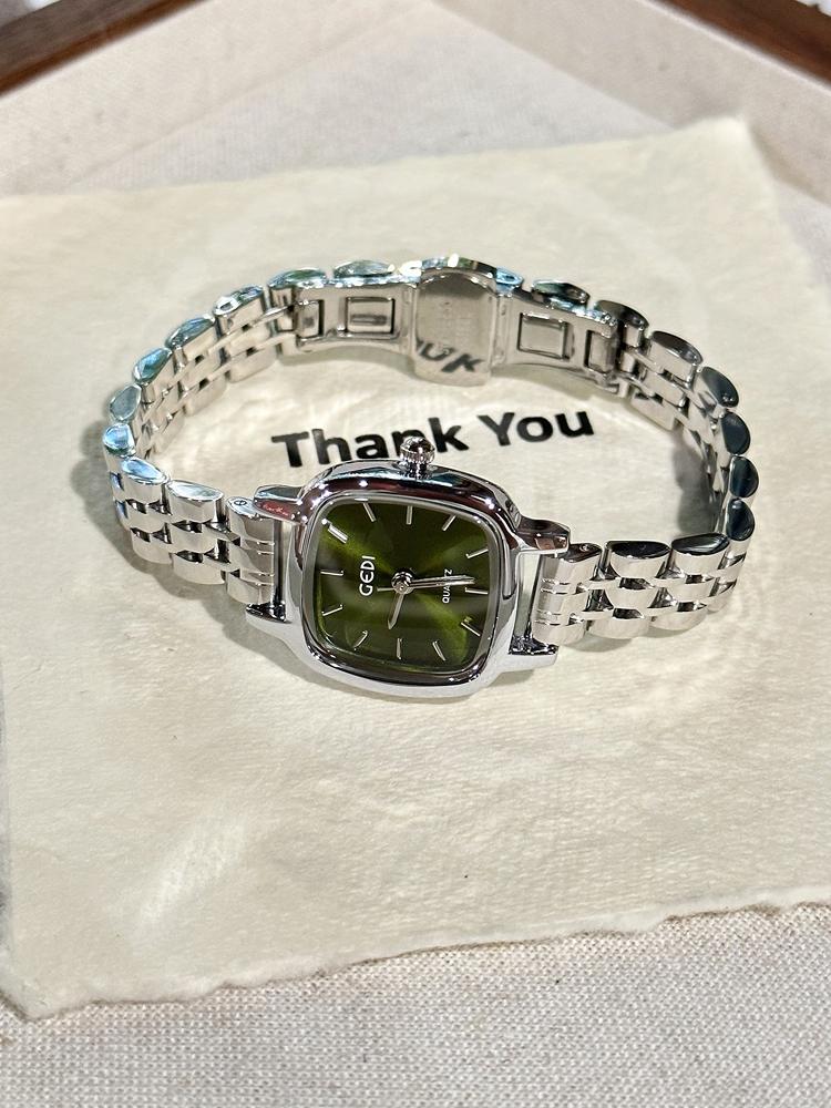 Original luxurywomen's steel belt simple temperament highendnewwomen's highend watch gift for girlfriend women's accessories
