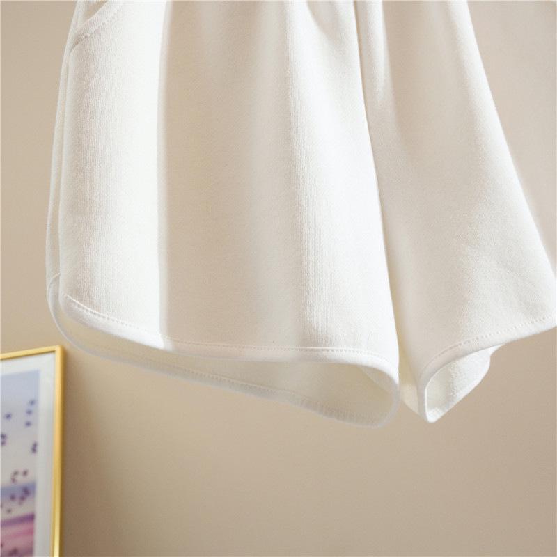 Women's High Waist Elastic A-Line Sport Shorts - Trendy Loose Fit Summer Casual Hot Pants