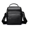 Men's Business Casual Messenger Bag – Leather Shoulder Sling with Retro Design for Daily Carry