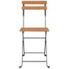 vidaXL Klappstühle, 4 Stück, Massivholz Teak und Stahl