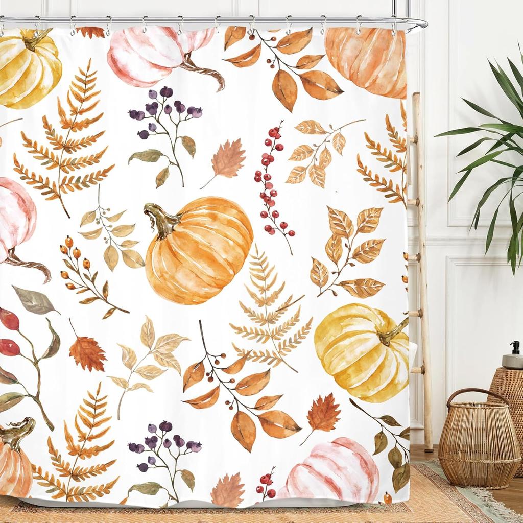 Christmas Kids Winter Shower Curtain Set Animal Rainbow Tree Fox Deer Penguin Lovely Nursery Polyester Waterproof Cloth Bathroom
