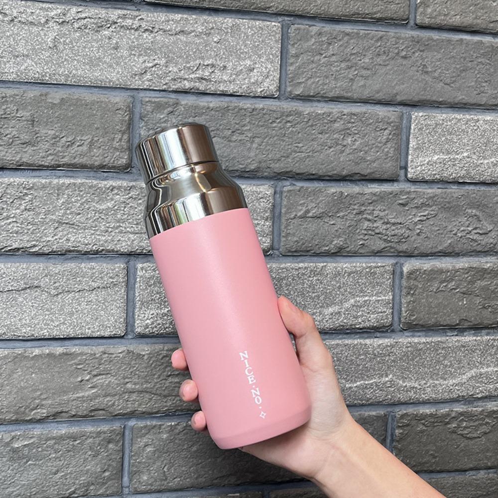 Compact Thermal Cup Exquisite Insulated Cup Mirror Cover Stainless Steel Cup Outdoor Sports