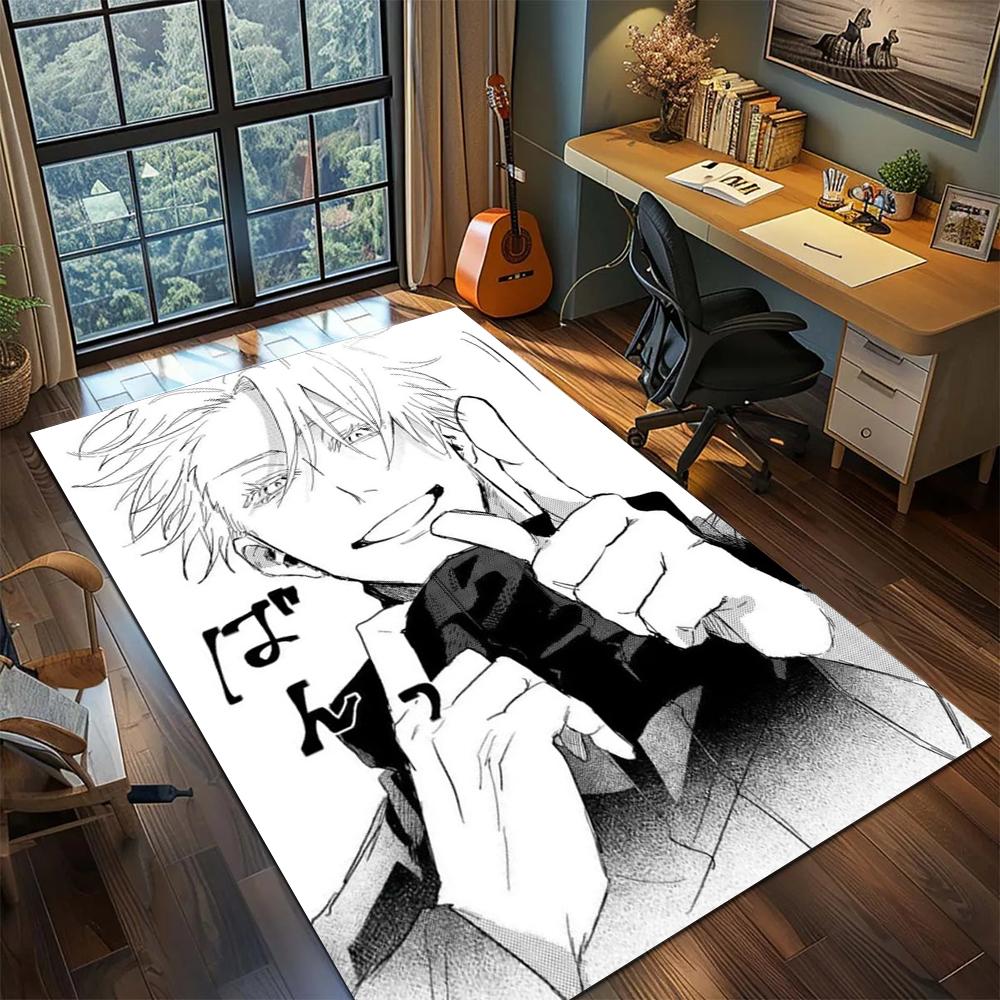 Jujutsu Kaisen Tappeto Lavabile Tappetino Antiscivolo per Camera da Letto Stanza del Gamer Tappeti Stampati -xia81