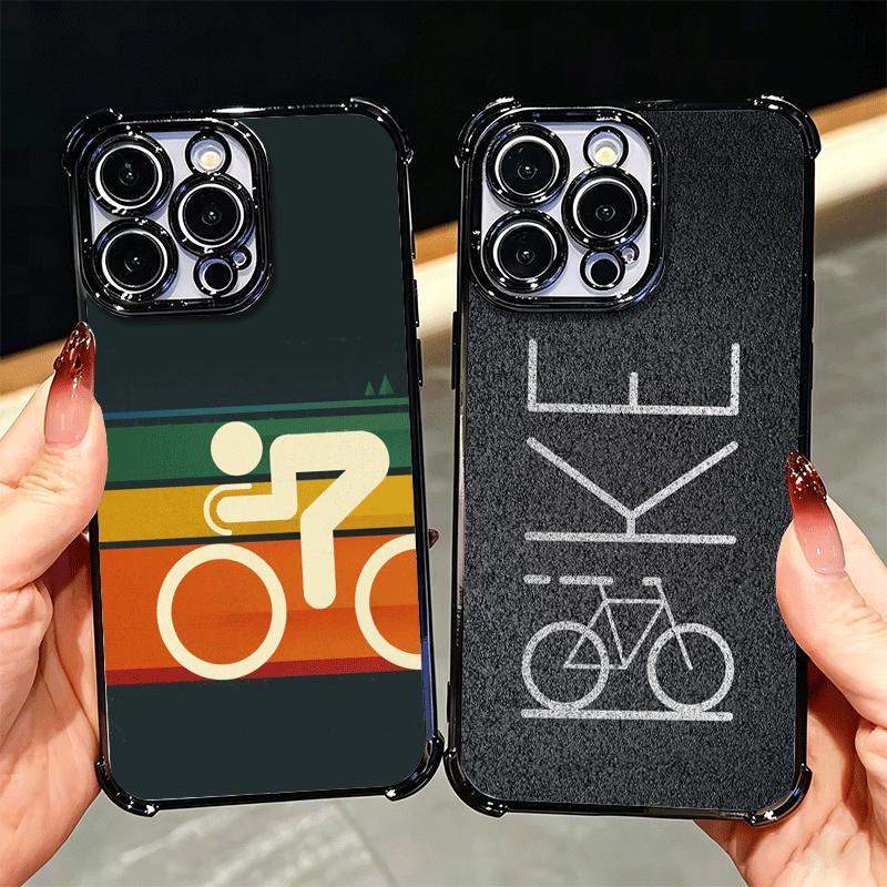Bicycle Bike Sports Plating Phone Case For Xiaomi Poco X5 X6 X7 X8 Pro Max F8 Ultra F7 M8 M7 M5S Redmi 15C 15 14C 13C 13 X3 12C