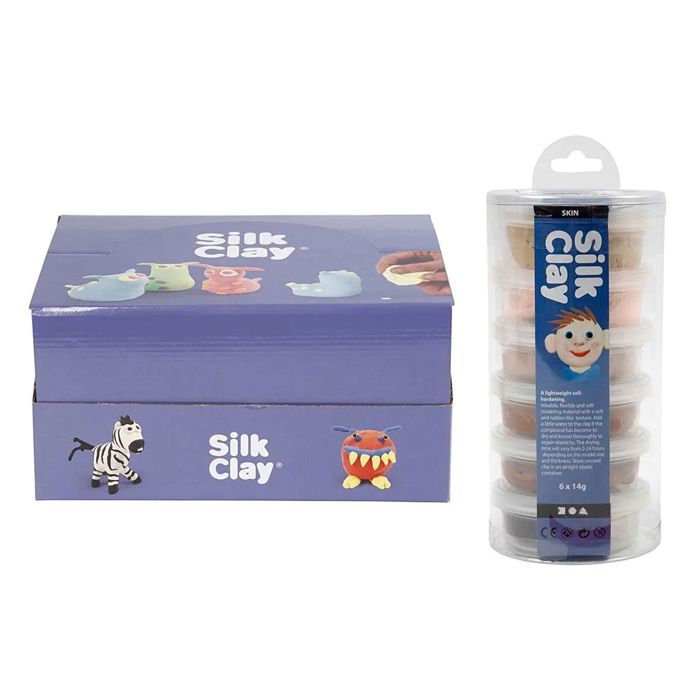 18 pâtes à modeler Silk Clay