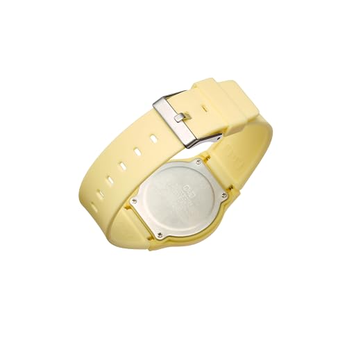 Citizen Q&Q Mädchen-Analoguhr, Kanahei Winnie Puuh Design, 10 ATM Wasserdicht, Polyurethan-Armband, V06A-516VK, Gelb