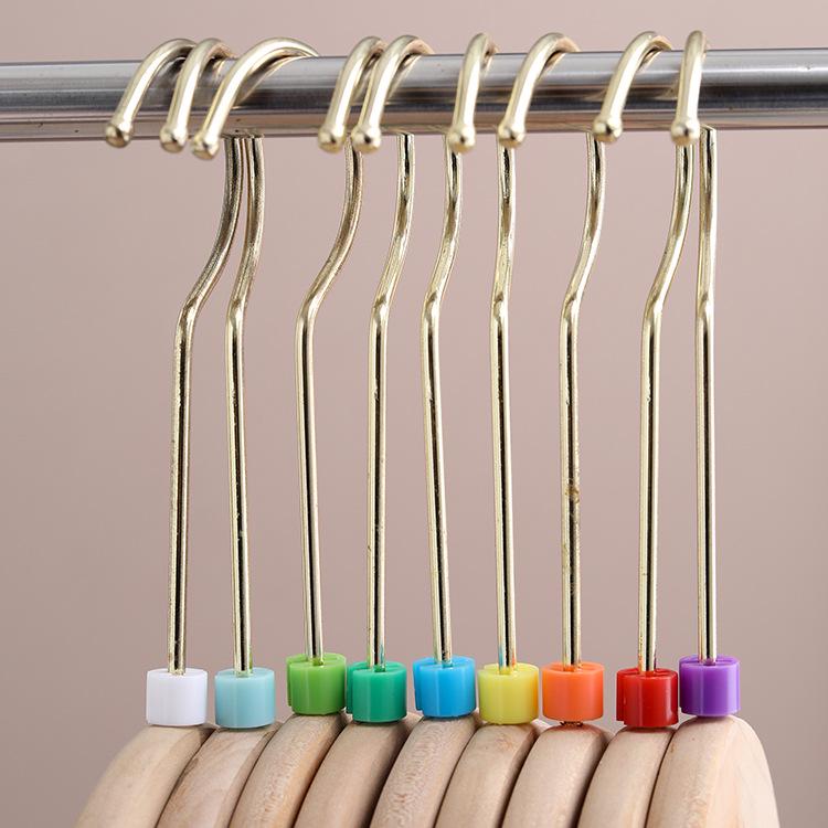 Colorful Transparent Size Ring Tags for Clothing Hangers with Numbers