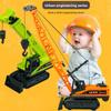 Ingenieur-Kran-Trägheits-Spielzeugauto mit Schiebe- und Losfahrfunktion für Kinder von 3 bis 6 Jahren
