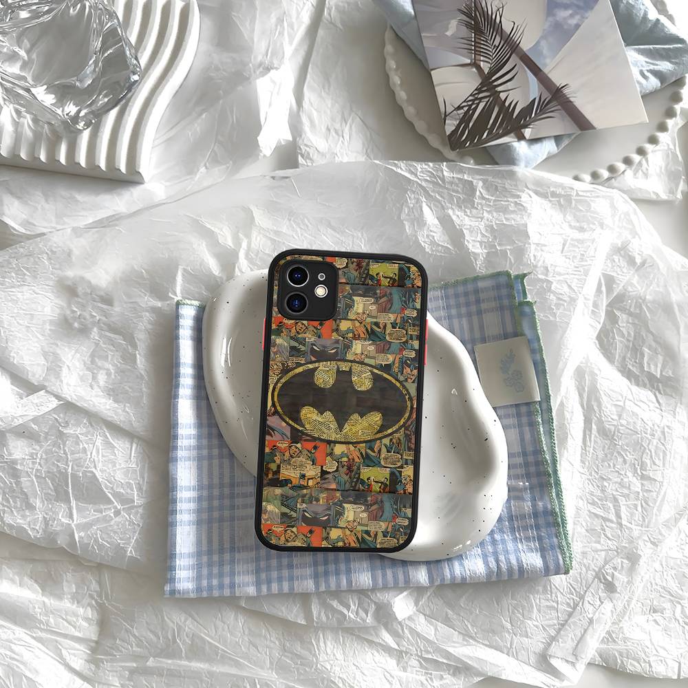 Cool B-Batmans Logo Phone Case For iPhone 16 15 14 11 12 13 Pro Max Plus 12 XS Max Back Cover Matte Case