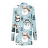 Women's Autumn Cardigan Women Print Long Sleeve Front Cardigan Top Lightweight Fashion Casual Jacket