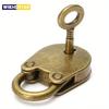 Unlock the Charm of the Past with This Mini Old Vintage Metal Lock and Key Padlock