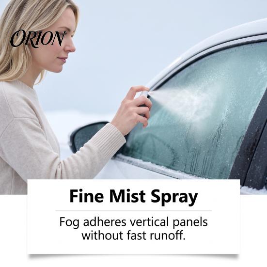 Winter Auto Glass Defroster Car Ice Melting Spray, 120ml De-Icer for Windshield Windows Mirrors, Clear Vision Spray Fast Acting Remover with
