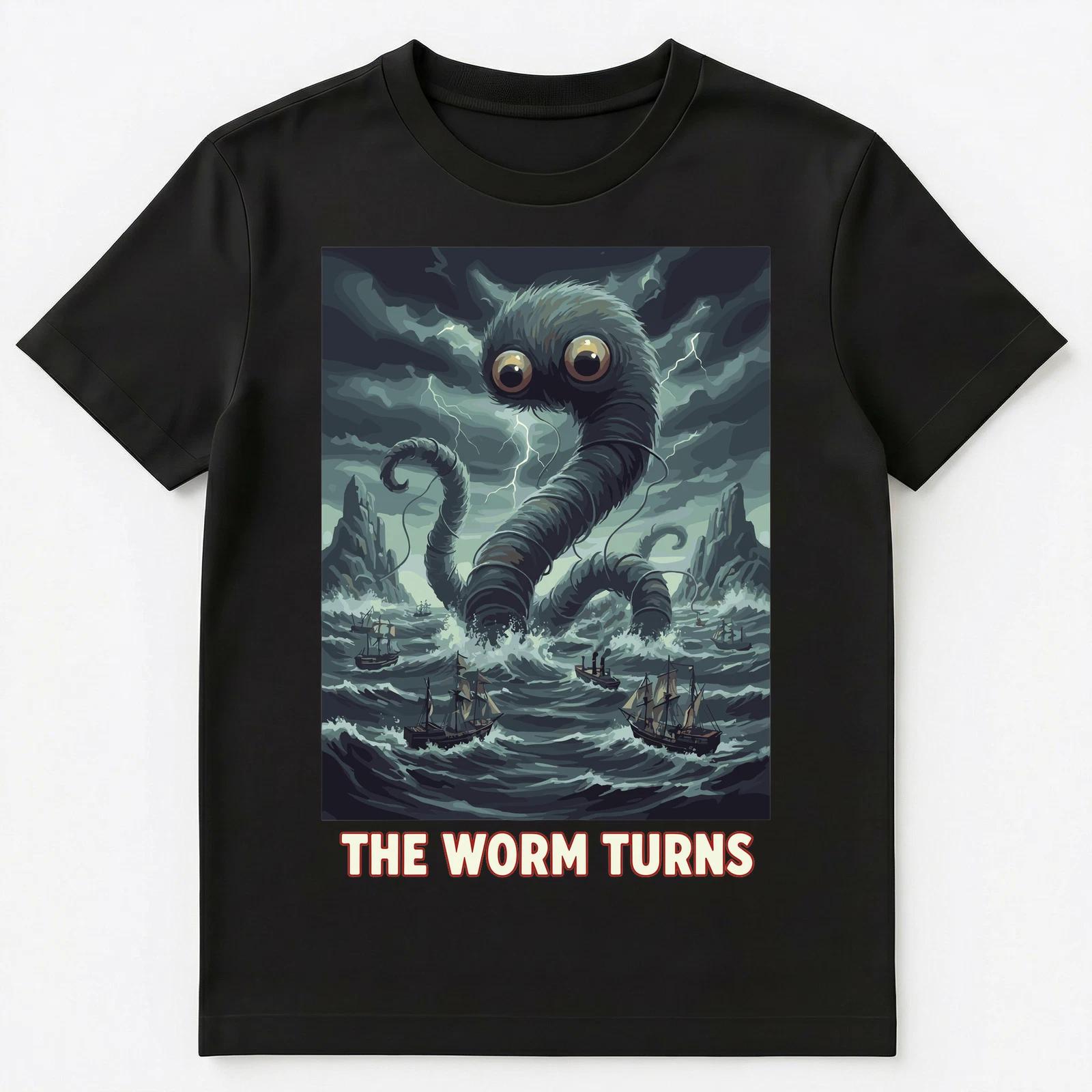 Sea Monster Meme Enthusiast Literal Worm Turns Internet Unisex T-Shirt S