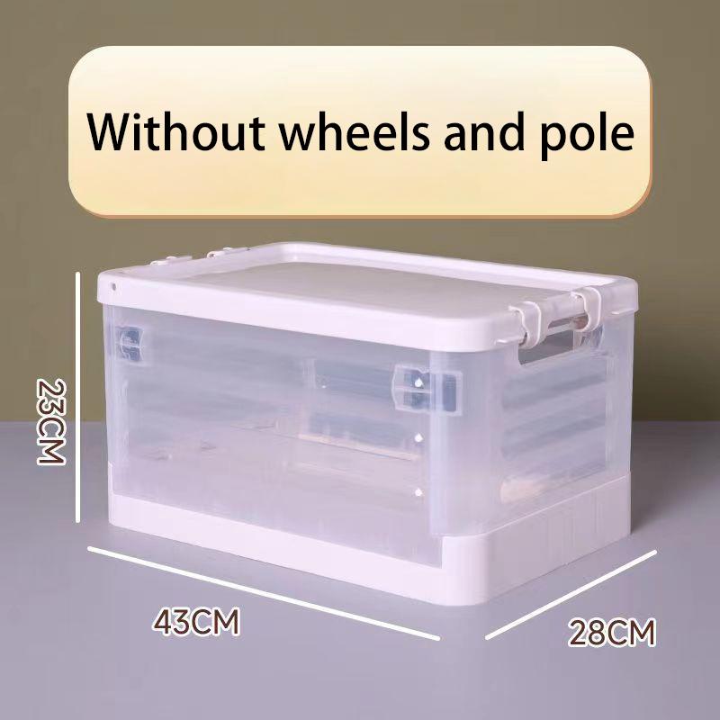 Removable Storage Box Folding Storage Box Multifunction Foldable Organizer Container Plastic Sundries Storages Supplies Organizer Box with Lid