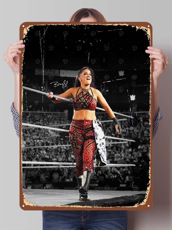 Bayley Alexa Bliss Metal Signs Wrestler Posters Room Decor Items Aesthetic Decoration Living Room Vintage Metal Plate Wall Art