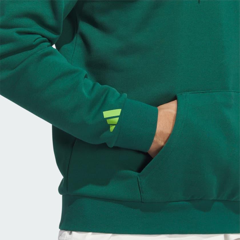 Adidas Worldwide Hoops Hoodie Solid Color Logo Long Sleeve Hooded Sweatshirt Men Hoodies Green IM4628