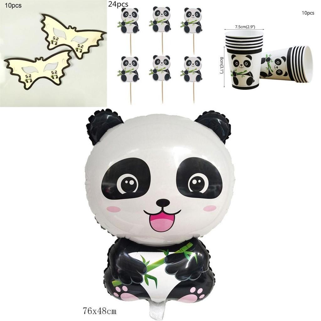 Fournitures de Fête Ravissantes sur le Thème Panda Vaisselle Décor pour des Célébrations Joyeuses pour Enfants